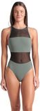 Arena Badpak Mesh Panel Vent Back Groen