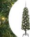 vidaXL Kunstkerstboom Groen 120 cm PVC en Staal en Kunststof