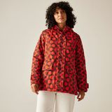 REGATTA Polska Orla halflange ademende waterdichte isolerende jas met capuchon voor dames - Rood - Polyester - Maat 44