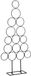 Mica Decorations Deko-Baum für Christbaumkugeln - Weihnachtsbaum für 16 Christbaumschmuck - Zierschmuck Eisen - Weihnachtsdeko für Innen - L53 x B15 x H117,5 cm - Schwarz