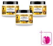 Gliss 3 x Ultimate Repair Masque capillaire 4-en-1 - 400 ml - Pack avantage