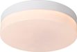 Lucide BISKIT - Plafonnier de salle de bain - Ø 23 cm - LED - 1x12W 2700K - IP44 - Détecteur de mouvement - Blanc