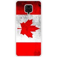 Redmi Note 9 Pro Drapeau Canada Bedrukt Siliconen Hoesje