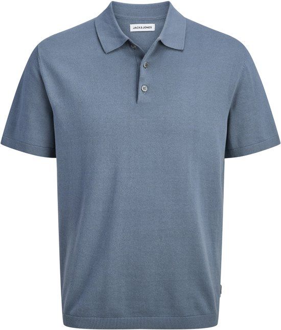 JACK&JONES JJWILL KNIT POLO SS Heren Polo Blauw L