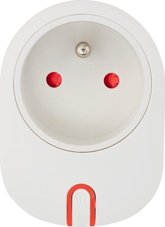 Caliber Slimme Stekker - Smart Plug - Type E - Met Penaarde - Bediening via App & Google Home - HWP102F