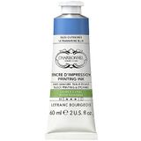 Lefranc Bourgeois 301495 Charbonnel, waterafwasbare koperdrukverf met uitstekende lichtechtheid, veganistisch, 100% oplosmiddelvrij, 60ml tube - Ultramarine