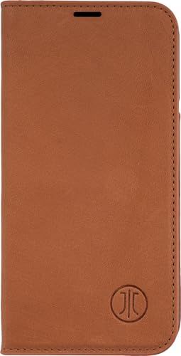 JT BERLIN BookCase Tegel mobiele telefoon behuizingen 16 cm (6.3") Portemonneehouder Cognackleur