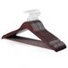 Amazon Basics Kleerhangers voor pakken, hout, set van 10, 44 cm, kersrood
