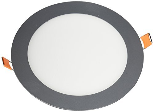 LYO LED-inbouwlamp, rond, 17 x 14,8 cm, grijs