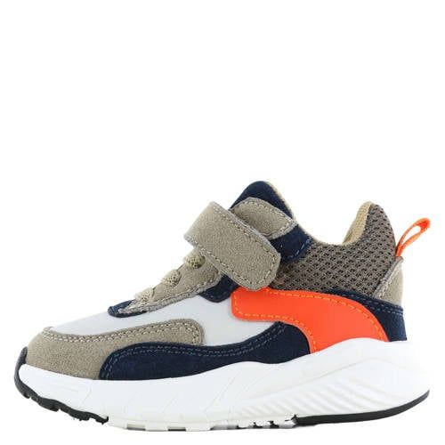 Go Banana's sneakers - taupe/blauw/oranje