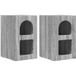 Table de chevet Sonoma Grey 2 pcs 29,5 x 33,5 x 50 cm