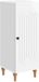 vidaXL Dressoir Hoogglans Wit 33 x 34,5 x 90 cm Bewerkt hout