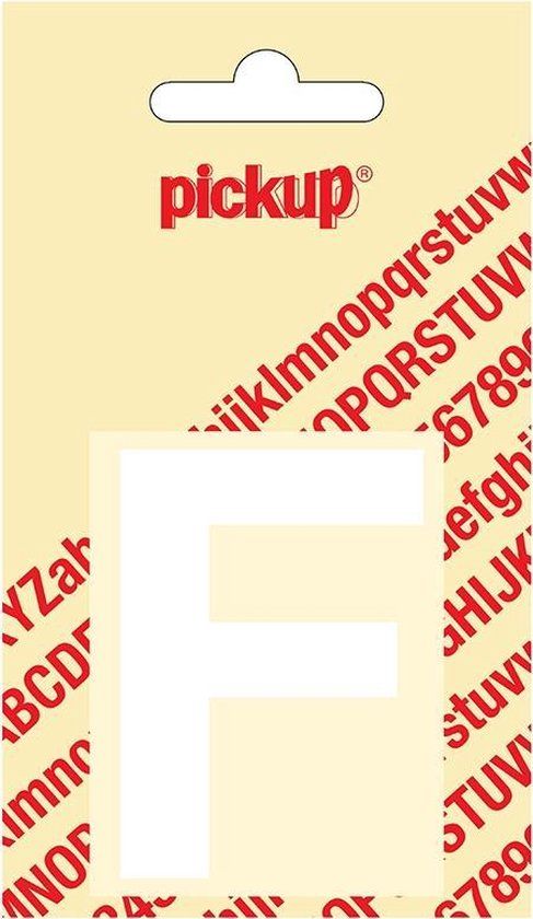 Pickup Plakletter Helvetica 60 mm - Wit F