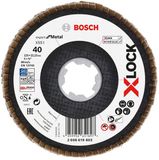 Bosch Accessoires Bosch Lamellenschijf 125mm G40 Fiber schuin X-LOCK
