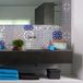 Muursticker, AZULEJOS ANGELINO Muursticker, tegels, zelfklevend, keuken, badkamer, 9 cementtegels, 9 stickers, 10 x 10 cm