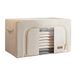 JOYBOS, Boîte de rangement pour vêtements, 100 l, pliable, en coton