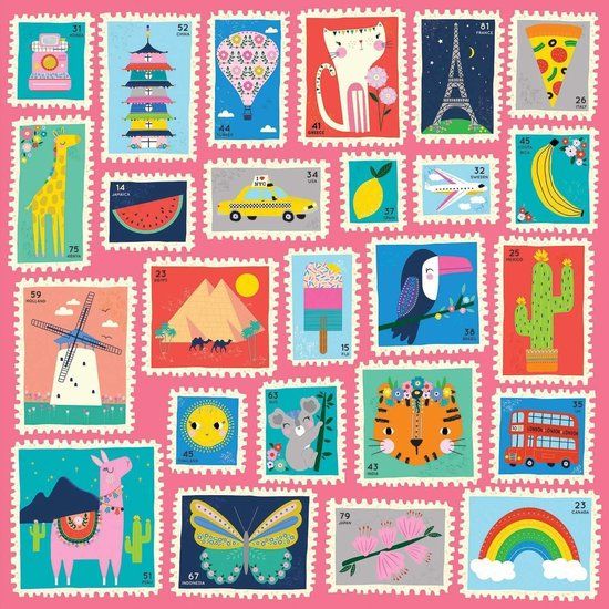 Galison Hello From Around the World 500 Piece Puzzle