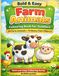 Bold and Easy Farm Animals Colouring Book for Toddlers