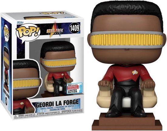 Funko POP! Geordi La Forge (in Captain's Chair) 1409 Star Trek - NYCC 2023 Exclusive