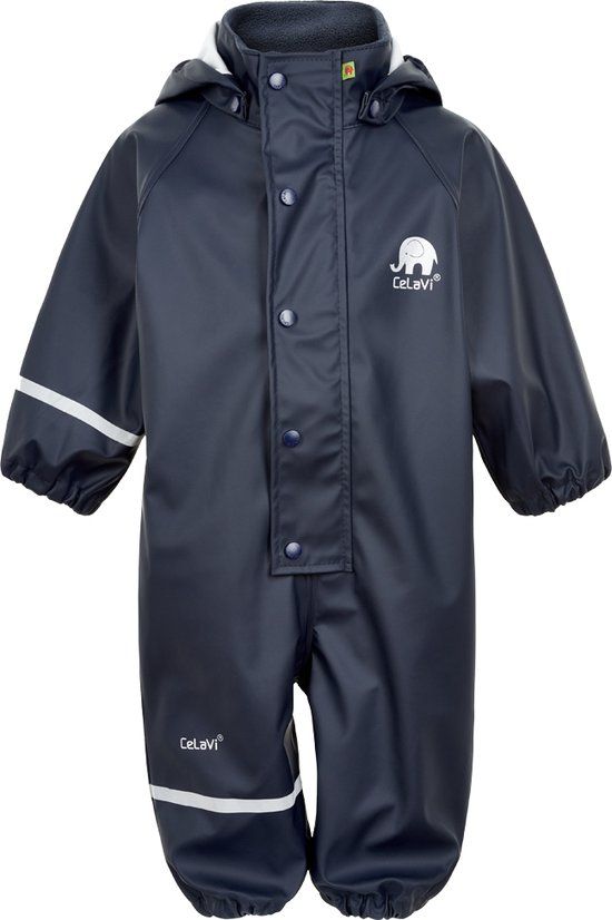 CeLaVi Regenoverall voor kinderen Dark Navy maat 100 (98-104cm)