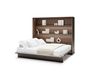 CONCEPTION PRO Lit mural escamotable 160x200 cm chêne dunin (horizontal)