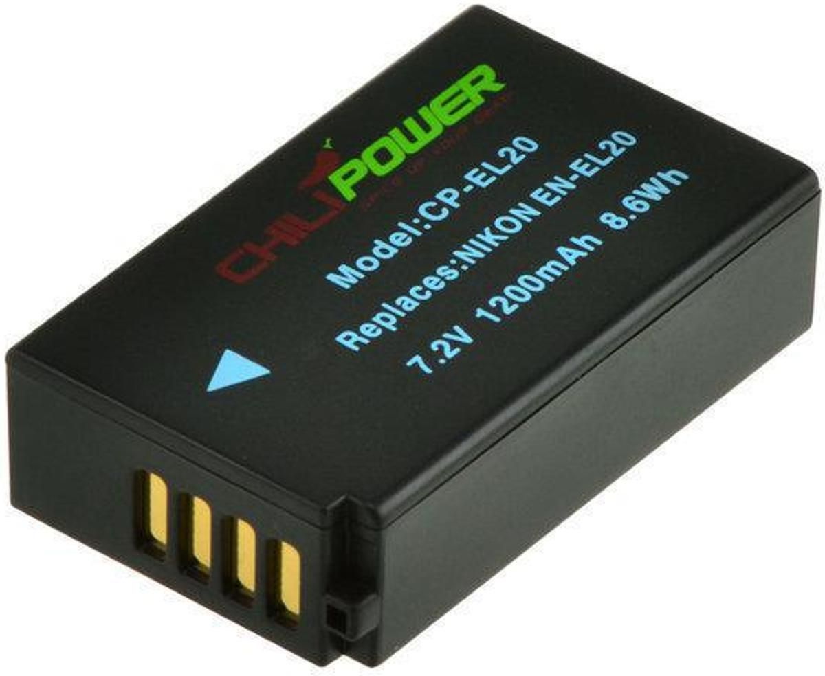 ChiliPower EN-EL20 accu voor Nikon - 1200mAh