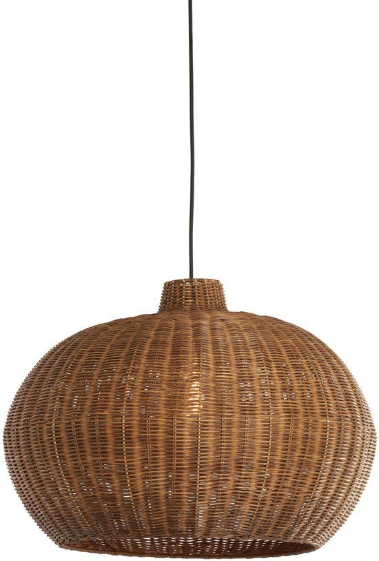 Light & Living Melzor hanglamp bruin rotan Ø 55cm E27