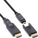 InLine® HDMI AOC-kabel, Ultra High Speed HDMI, 8K4K, afneembare stekker, 50 m