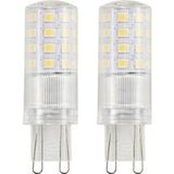 Sygonix SY-6442040 LED-lamp Label énergétique E (A - G) G9 Ampoule 4.8 W = 48 W Blanc chaud (Ø x l) 18 mm x 59 mm 2 pièce(s)