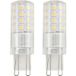 Sygonix SY-6442040 LED-lamp Label énergétique E (A - G) G9 Ampoule 4.8 W = 48 W Blanc chaud (Ø x l) 18 mm x 59 mm 2 pièce(s)