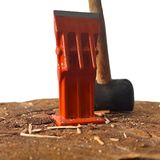 Forest Master USAB Handmatige houtsplijter voor brandhout en aanmaakhout, splijten met gemak, kleine tot middelgrote houtblokken, compact en draagbaar, nodulair gietijzeren design