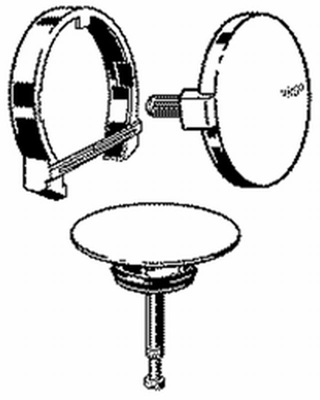 Viega 725785 - Kraan inbouwdeel - chroom - knop+danser
