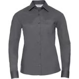 Russell Athletic Chemise à manches longues pour femme konvooi gris