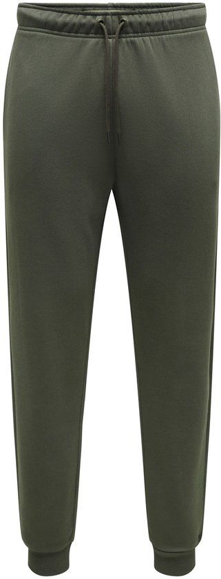 ONLY & SONS ONSCERES Regular Fit Sweatstof Broek - Beluga - Katoen/Polyester - Maat S