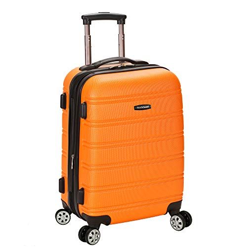 Rockland Melbourne 20 inch Expandable Carry-On Luggage Set - Orange