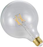 Homemania HOMDL-AM0285 Clearly vloerlamp staande lamp bal transparant glas 12,5 x 12,5 x 15 cm