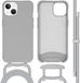 iMoshion Color Backcover iPhone 13 - Grijs - Met Koord