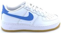 Nike Air Force 1 Lage Sneakers Wit/Blauw Leer Maat 38