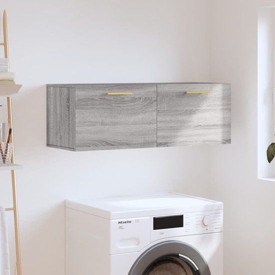 vidaXL Wandkast - 60x36,5x35 cm - Hout - Grijs Sonoma