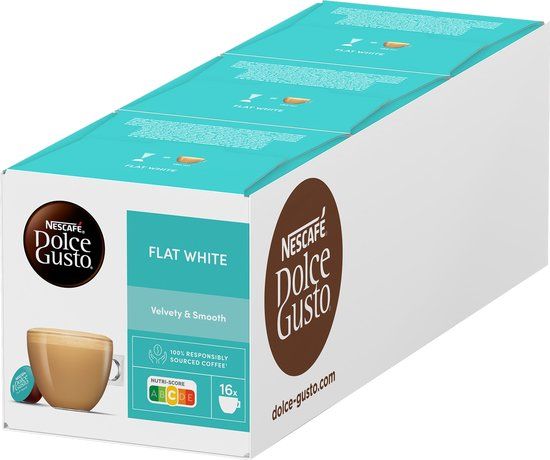 Nescafé Dolce Gusto Flat White Koffiecups - 48 stuks