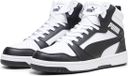 PUMA Rebound v6 Unisex Sneakers - PUMA White-PUMA Black-Shadow Gray-PUMA White