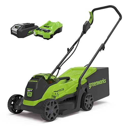 Greenworks GD24LM33K2 Accu Grasmaaier - 24V - 33cm - Incl. 2Ah Accu & Lader
