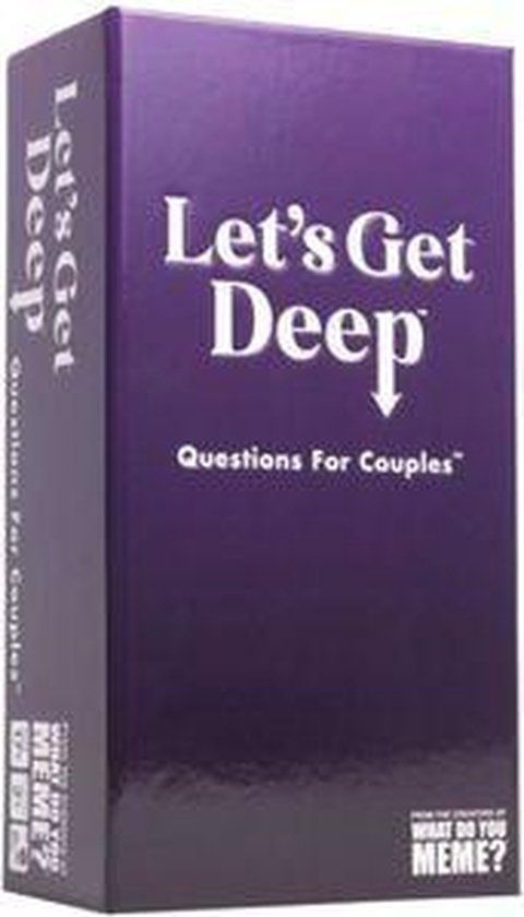 What Do You Meme? Let's Get Deep - Card Game for Couples