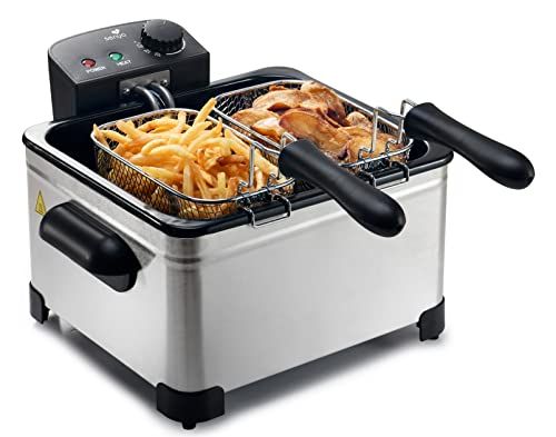 SENYA Elektrische friteuse - 5 l - 2000 W - Family Fryer - SYCK-DF009
