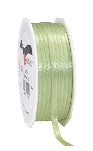 Pattberg satijnen lint pastelgroen - 50 m - 6 mm