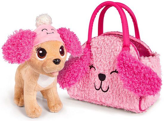 Simba Chi Love Fluffy Friend - Chihuahua Plush Dog - Pink