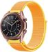 Strap-it Nylon bracelet de montre connectée - Jaune clair - Convient pour Samsung Galaxy Watch 3 - 41mm