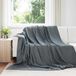 vidaXL Plaid Donkergrijs 270 x 240 cm Fleece