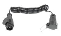 Ryme Automotive Aanhangerkabel, 12 V, 13P naar 7P, 4 m, 7 x 0,5 mm, adapter voor aanhanger, caravan, camper