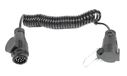 Ryme Automotive Aanhangerkabel, 12 V, 13P naar 7P, 4 m, 7 x 0,5 mm, adapter voor aanhanger, caravan, camper